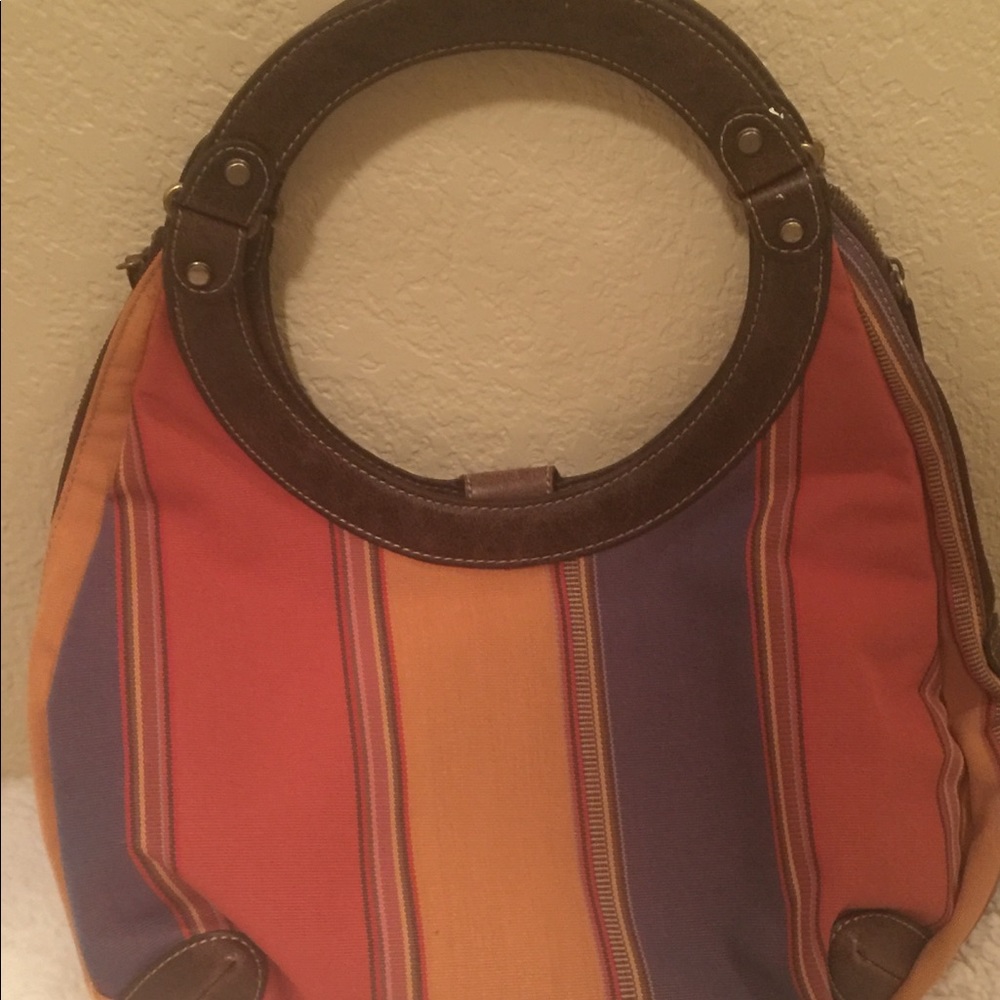 Nine West Striped Canvas Purse